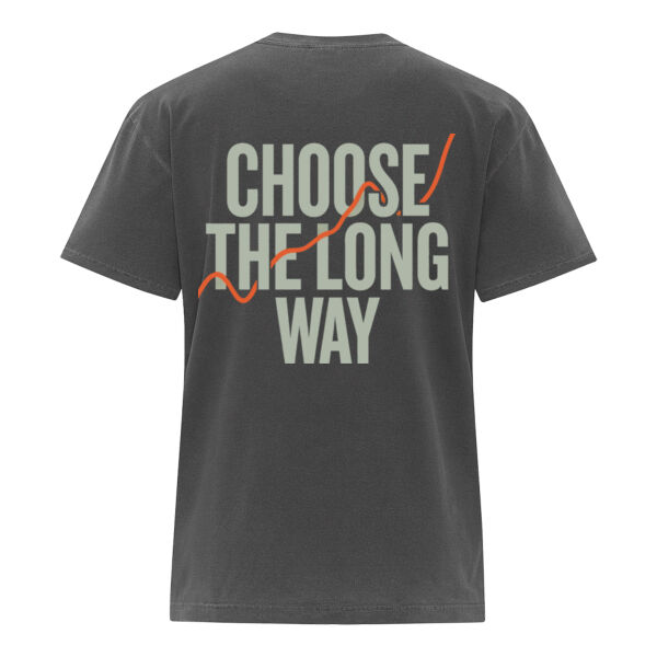 'CHOOSE THE LONG WAY' EVERYDAY COTTON TEE Thumbnail