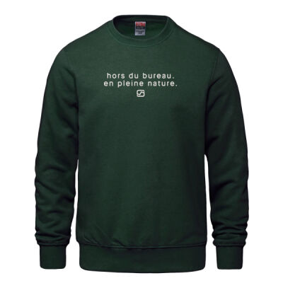 (FR) 'HORS DU BUREAU. EN PLEINE NATURE.' CREWNECK SWEATSHIRT Thumbnail