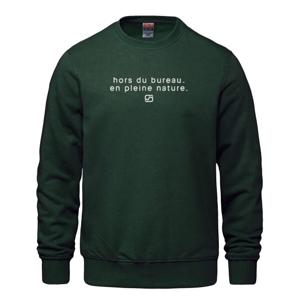 (FR) 'HORS DU BUREAU. EN PLEINE NATURE.' CREWNECK SWEATSHIRT Thumbnail