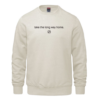'TAKE THE LONG WAY HOME' CREWNECK SWEATSHIRT  (LIGHT COLOURS) Thumbnail
