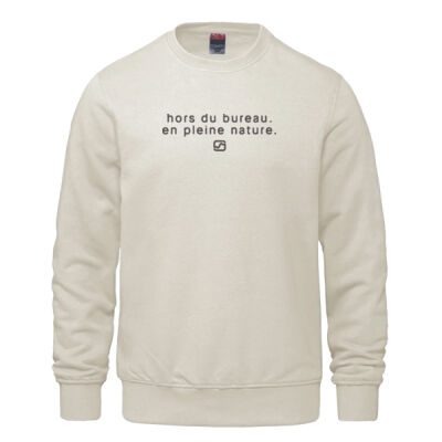 (FR) 'HORS DU BUREAU. EN PLEINE NATURE.' CREWNECK SWEATSHIRT Thumbnail