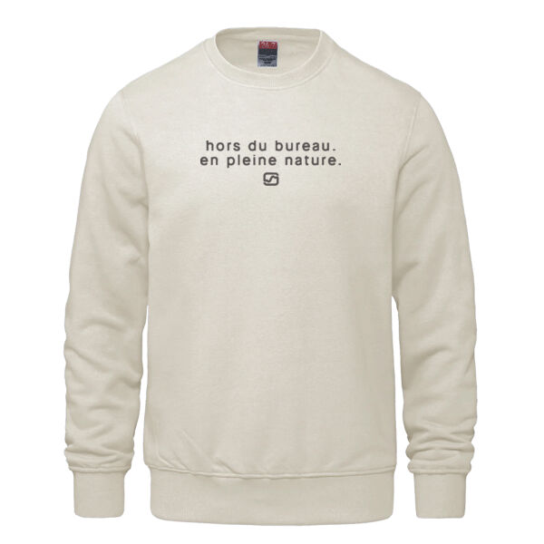 (FR) 'HORS DU BUREAU. EN PLEINE NATURE.' CREWNECK SWEATSHIRT Thumbnail